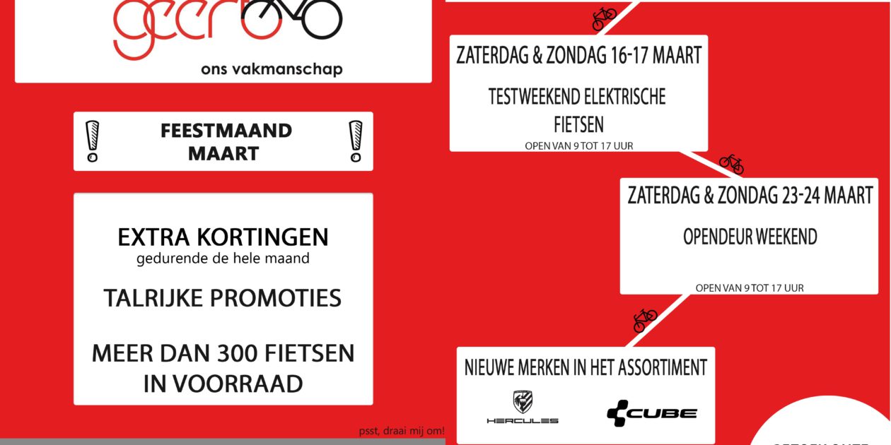 feestmaand maart